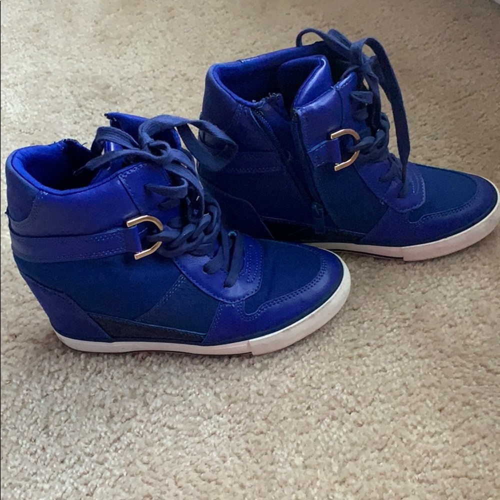 Wedge sneaker boots!